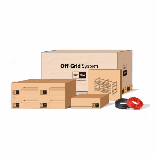 5 kW 10 kW Energiespeicherstation Komplettes Hybrid-PV-Solarsystem mit 10 kWh 20 kWh Batterie-Backup